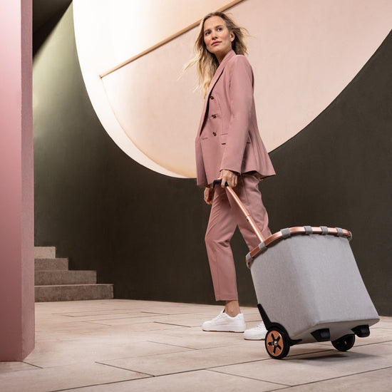 Reisenthel Carrycruiser Frame Twist Sky Rose (Einkaufstrolley,hellgrau)