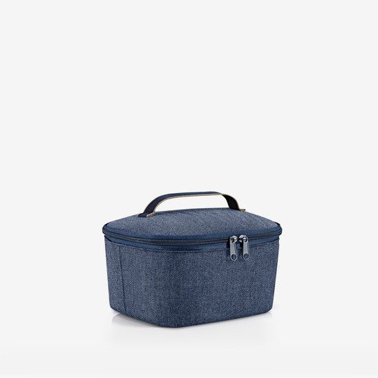 Reisenthel Coolerbag S Pocket Herringbone Dark Blue (Kühltasche,dunkelblau)