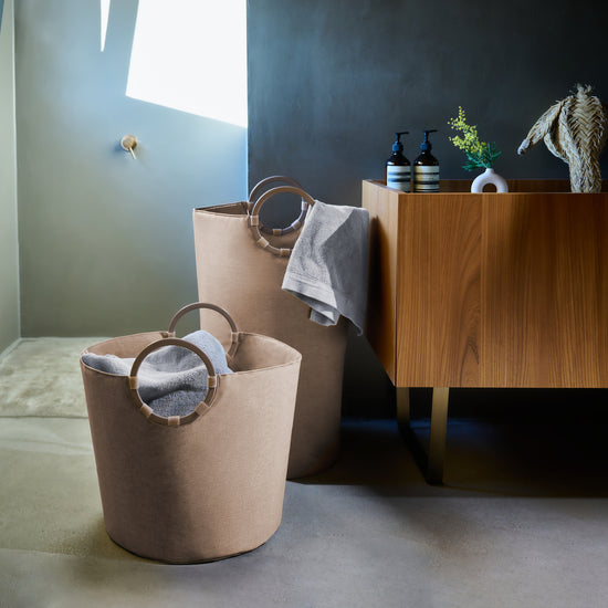 Reisenthel Loophome S Frame Twist Coffee (Wäschesammler,creme)