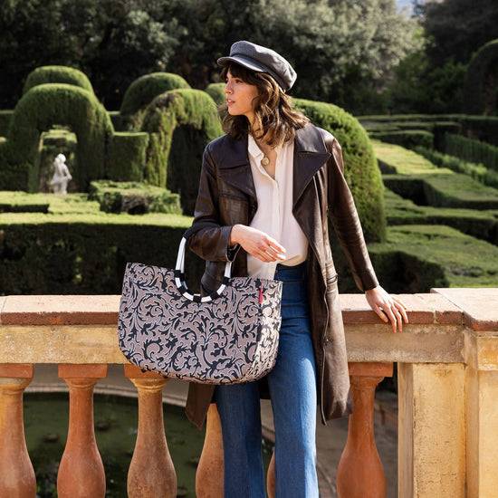 Reisenthel Loopshopper L Baroque Marble (Einkaufstasche,schwarz)