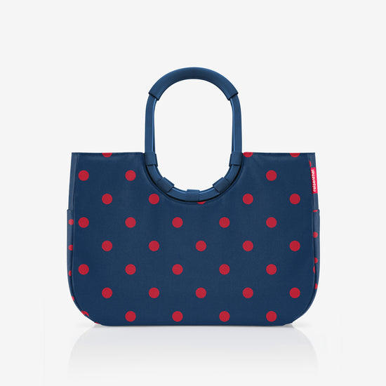 Reisenthel loopshopper L frame mixed dots red (Einkaufstasche,blau)