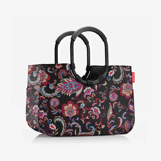 Reisenthel Loopshopper L Frame Paisley Black (Einkaufstasche,schwarz)