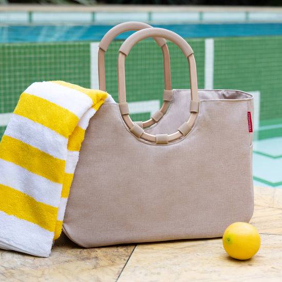 Reisenthel Loopshopper L Frame Twist Coffee (Einkaufstasche,creme)