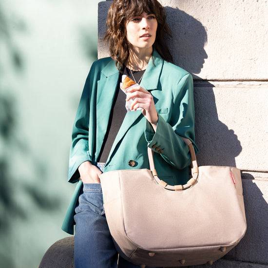 Reisenthel Loopshopper L Frame Twist Coffee (Einkaufstasche,creme)