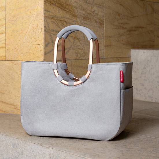 Reisenthel Loopshopper L Frame Twist Sky Rose (Einkaufstasche,hellgrau)