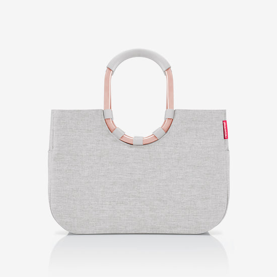 Reisenthel loopshopper L frame twist sky rose (Einkaufstasche,hellgrau)
