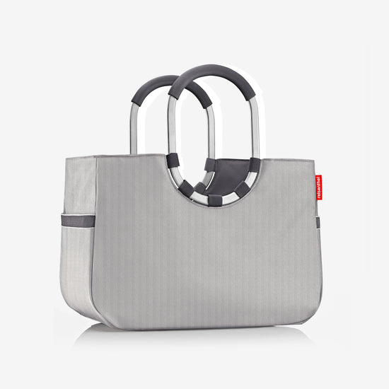 Reisenthel Loopshopper L Herringbone Grey (Einkaufstasche,grau)