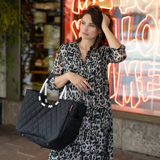 Reisenthel Loopshopper L Rhombus Black (Einkaufstasche,schwarz)