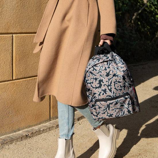 Reisenthel Mini Maxi Rucksack Baroque Marble (Rucksack,schwarz)