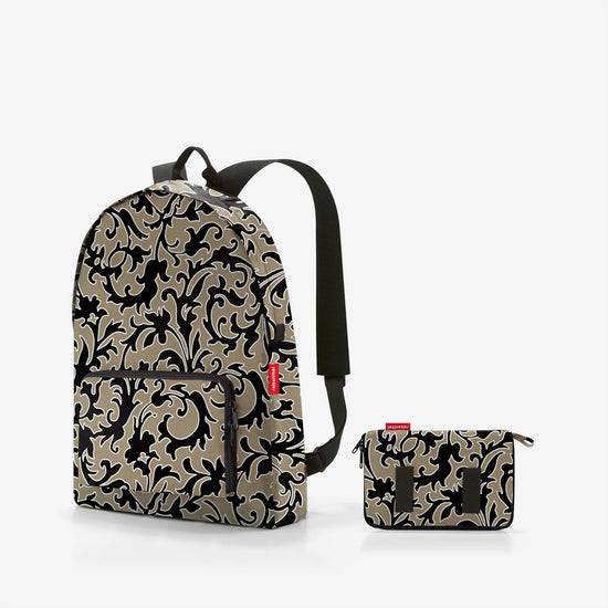 Reisenthel mini maxi rucksack baroque marble (Rucksack,schwarz)