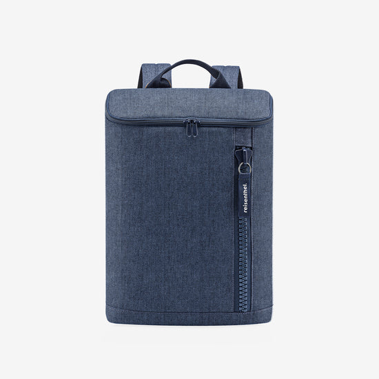 Reisenthel Overnighter-backpack M Herringbone Dark Blue (Rucksack,dunkelblau)