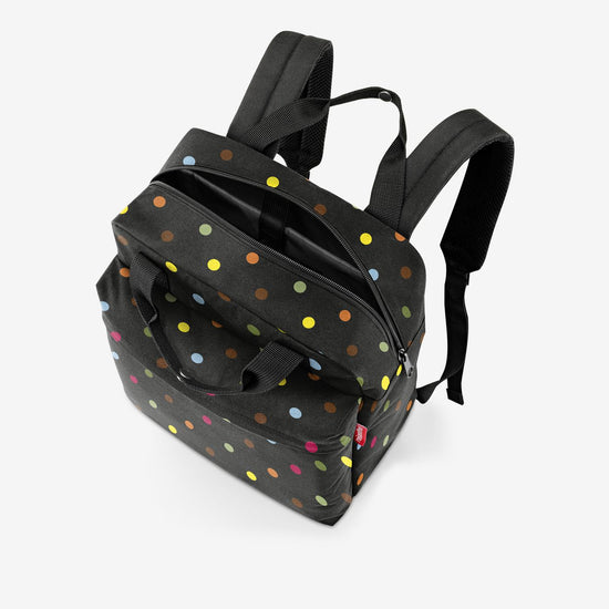 Reisenthel Allday Backpack M Dots (Rucksack,schwarz)