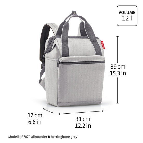 Reisenthel Allrounder R Twist Silver (Rucksack,grau)