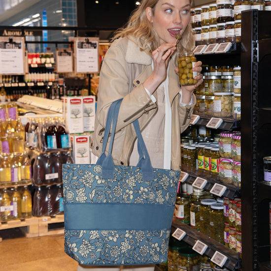 Reisenthel Shopper E1 Dahlia Blue (Damentasche,blau)