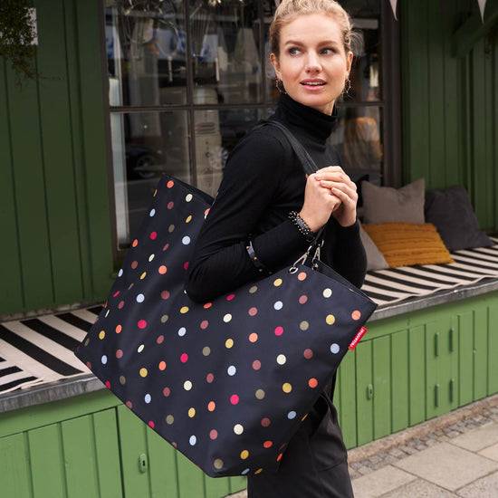 Reisenthel Shopper XL Dots (Strandtasche,schwarz)