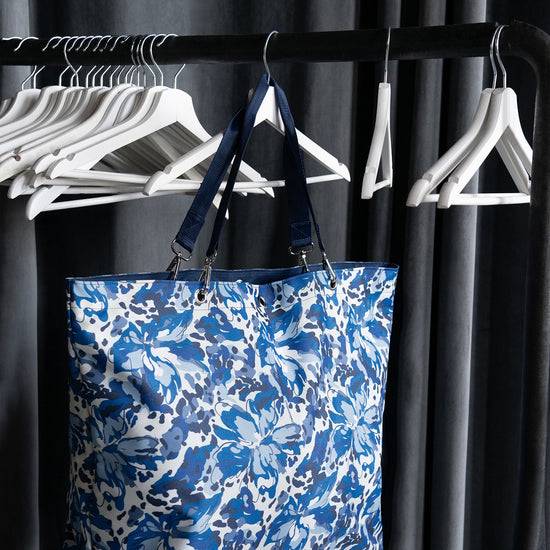 Reisenthel Shopper XL Flora Blue (Strandtasche,blau)