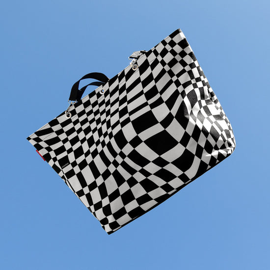 Reisenthel Shopper XL Op-art (Strandtasche,schwarz)