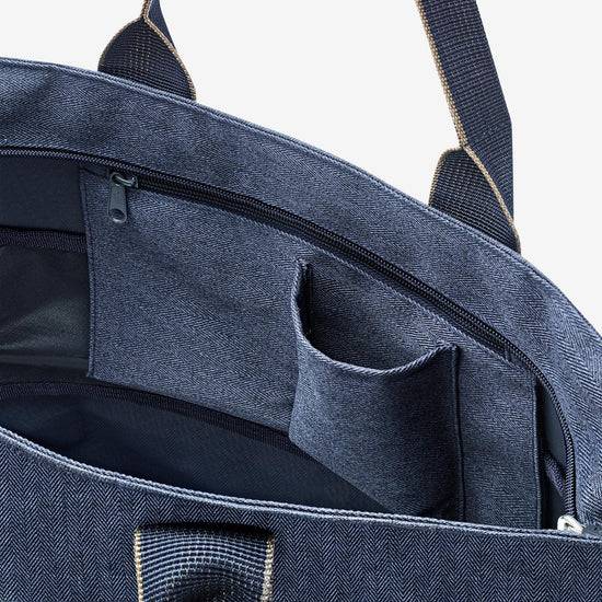Reisenthel Shopper E1 Herringbone Dark Blue (Damentasche,dunkelblau)