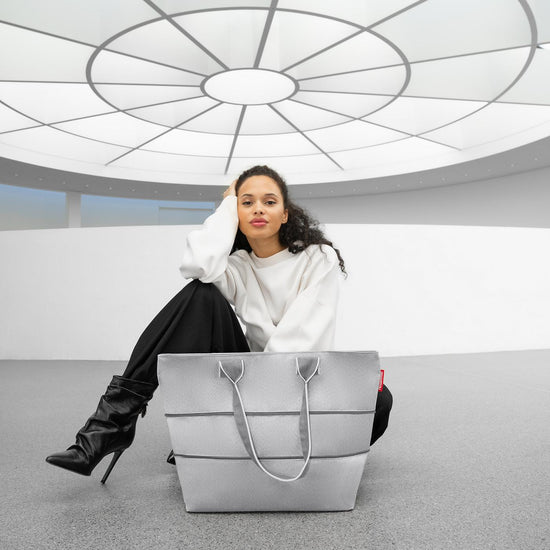 Reisenthel Shopper E1 Herringbone Grey (Damentasche,grau)