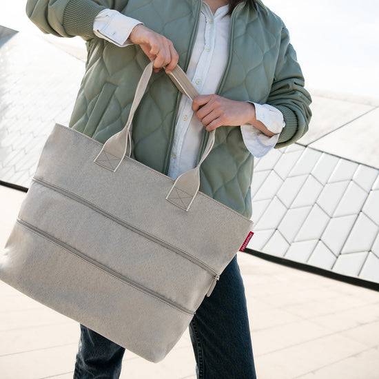 Reisenthel Shopper E1 Herringbone Sand (Damentasche,hellbraun)