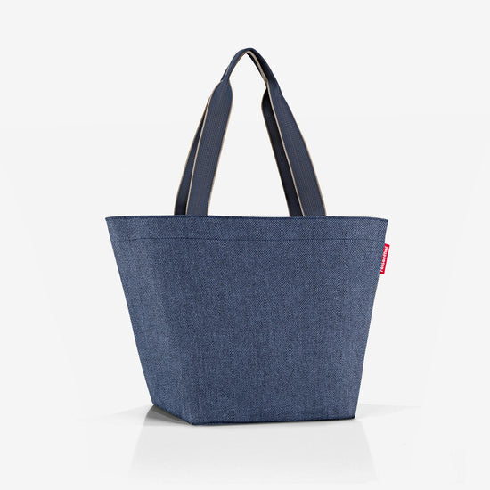 Reisenthel Shopper M Herringbone Dark Blue (Handtasche,dunkelblau)