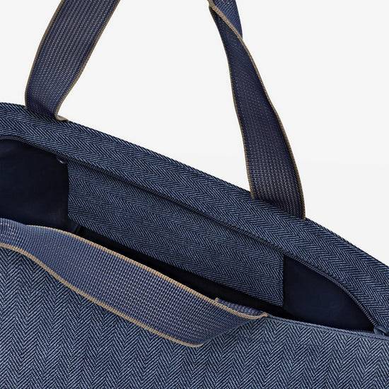 Reisenthel Shopper M Herringbone Dark Blue (Handtasche,dunkelblau)