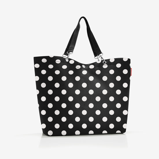 Reisenthel Shopper XL Dots White (Strandtasche,schwarz)