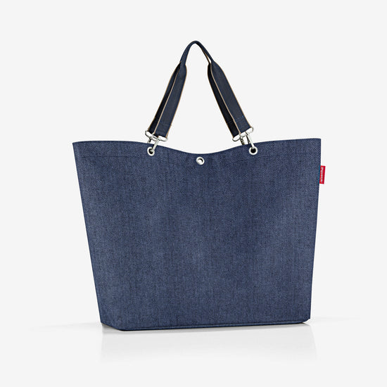 Reisenthel Shopper XL Herringbone Dark Blue (Strandtasche,dunkelblau)