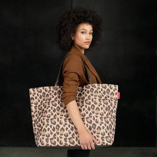 Reisenthel Shopper XL Leo Macchiato (Strandtasche,dunkelbraun)