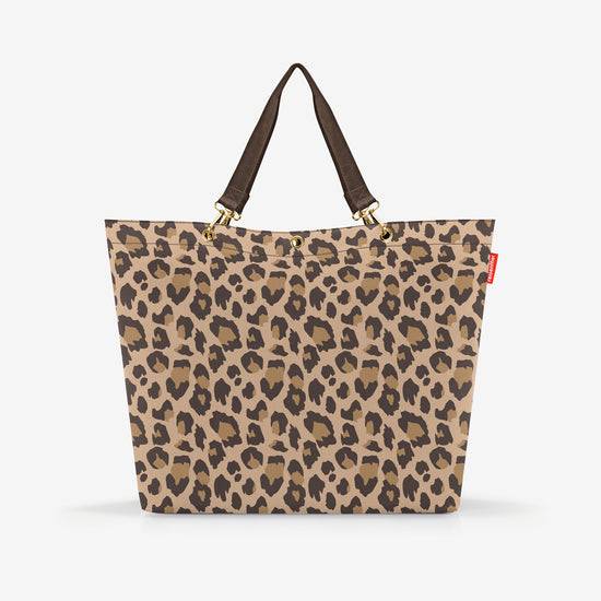 Reisenthel shopper XL leo macchiato (Strandtasche,dunkelbraun)