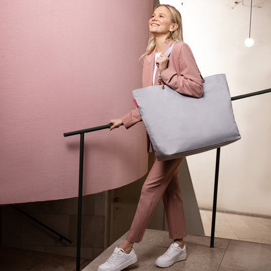 Reisenthel Shopper XL Twist Sky Rose (Strandtasche,hellgrau)