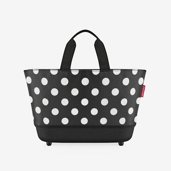 Reisenthel shoppingbasket dots white (Einkaufskorb,schwarz)