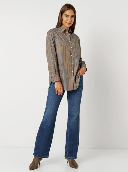 TONI Fashion Style »Alma« Taupe/blue Gestreifte Hemdbluse