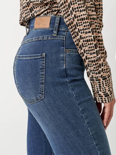 TONI Fashion Style »be Loved« Blue Used Slim-Fit Jeans Mit Hohem Bund