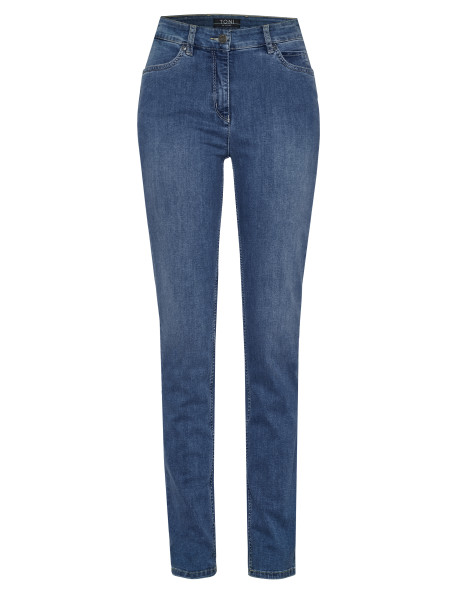 TONI Fashion Style »be Loved« Blue Used Slim-Fit Jeans Mit Hohem Bund