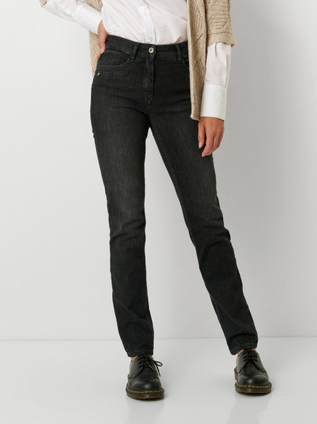 TONI Fashion Style »be Loved« Dark Grey Slim-Fit Jeans Mit Hohem Bund
