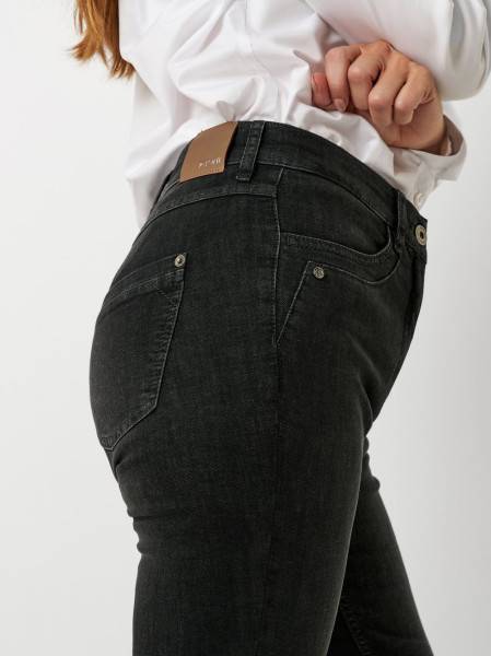 TONI Fashion Style »be Loved« Dark Grey Slim-Fit Jeans Mit Hohem Bund