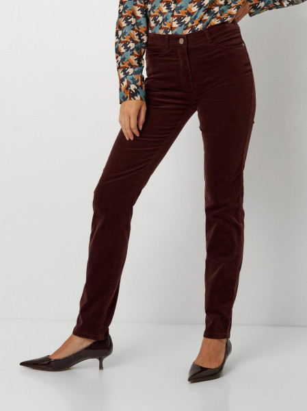 TONI Fashion Style »be Loved« Dark Red Cordhose Mit Hohem Bund