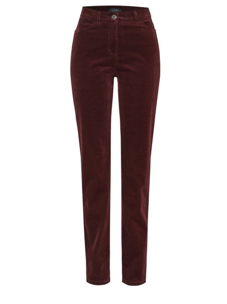 TONI Fashion Style »be Loved« Dark Red Cordhose Mit Hohem Bund