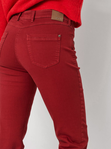TONI Fashion Style »be Loved« Red Slim-Fit Jeans Mit Hohem Bund