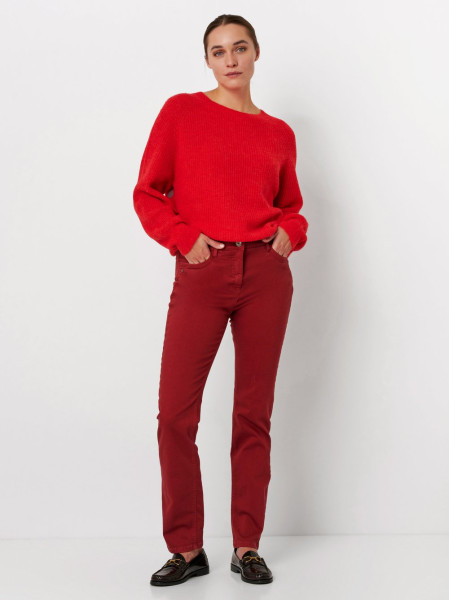 TONI Fashion Style »be loved« red Slim-Fit Jeans mit hohem Bund