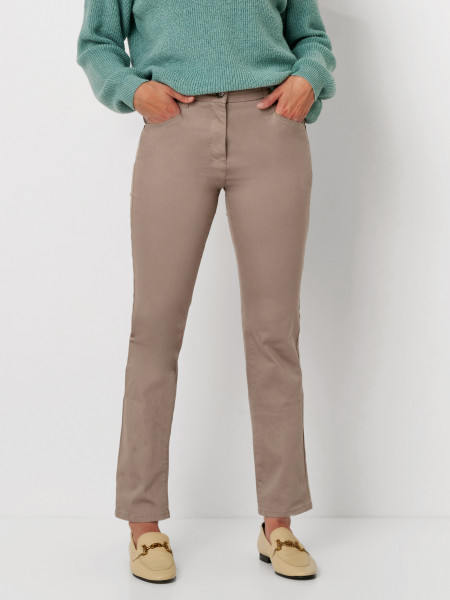 TONI Fashion Style »be Loved« Taupe Slim-Fit Mit Hohem Bund