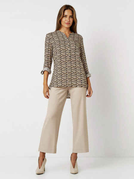 TONI Fashion Style »Bella« Multicolour Camel Gemusterte Schlupfbluse