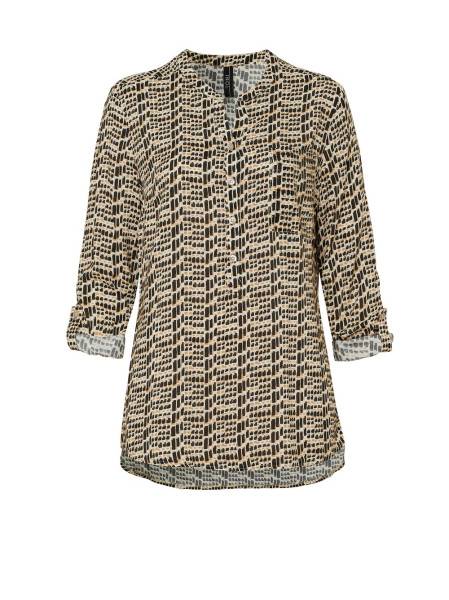 TONI Fashion Style »Bella« Multicolour Camel Gemusterte Schlupfbluse