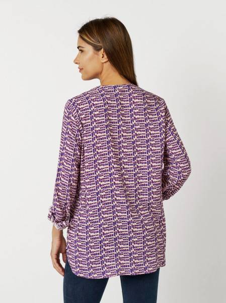 TONI Fashion Style »Bella« Multicolour Purple Gemusterte Schlupfbluse