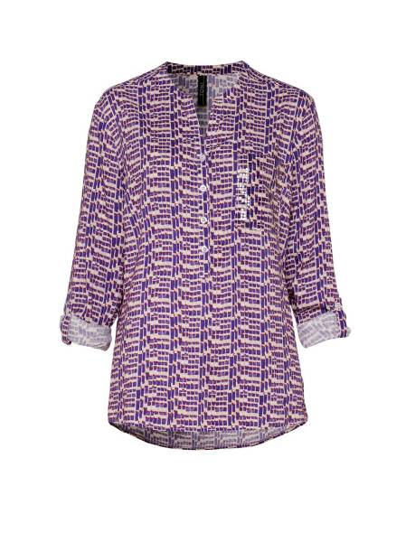 TONI Fashion Style »Bella« Multicolour Purple Gemusterte Schlupfbluse