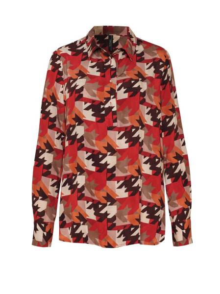 TONI Fashion Style »Celina« Multicolour Red Bluse Mit Hahnentritt