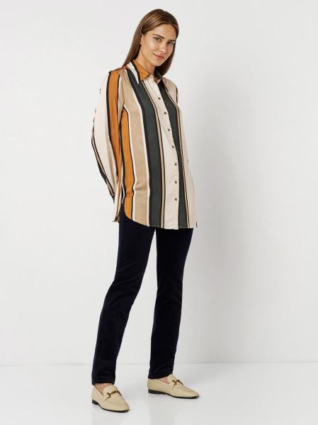 TONI Fashion Style »Coco« Multicolour Camel Zarte Streifenbluse