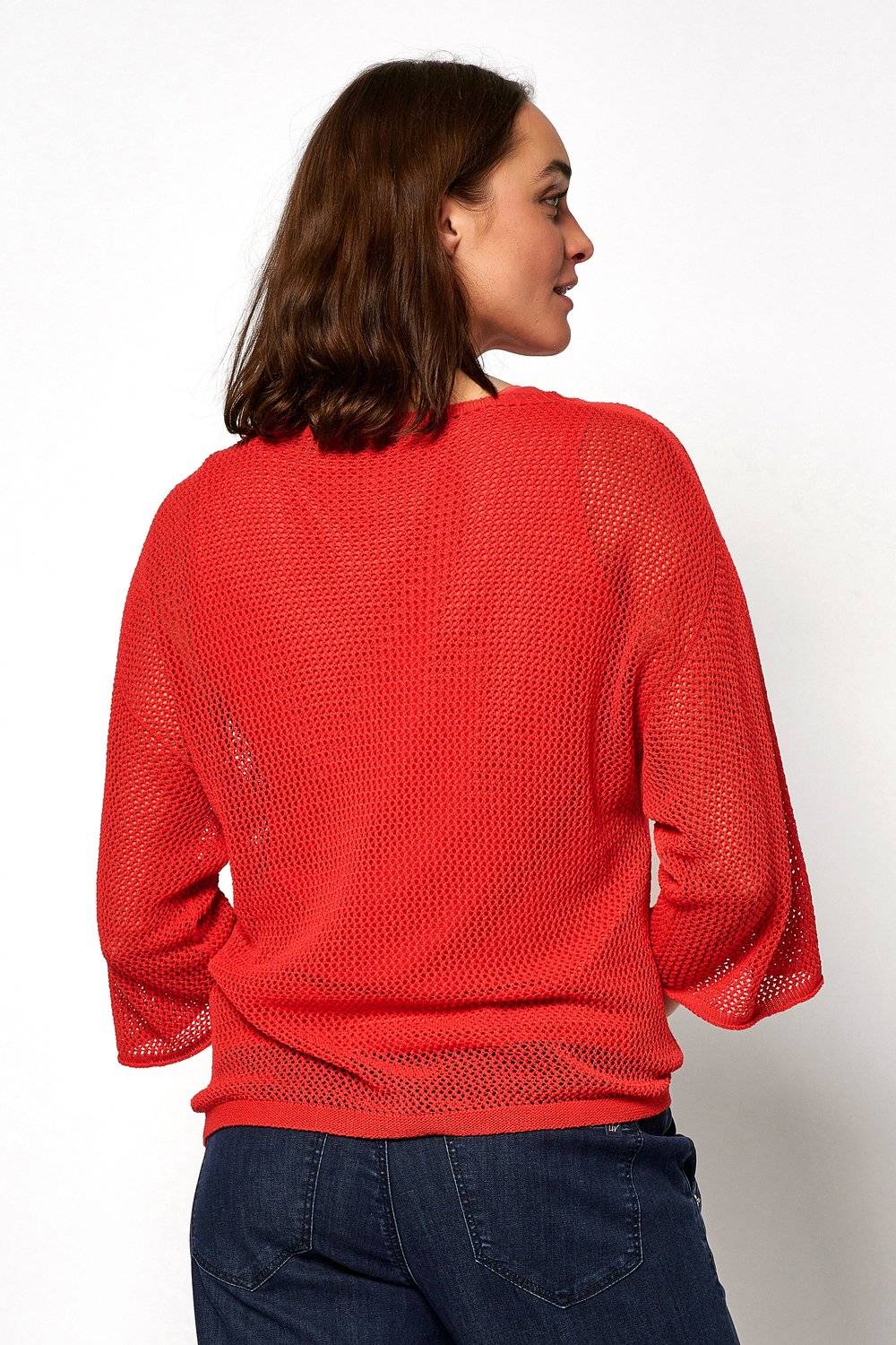 TONI Fashion Style »Gerda« Red Gehäkelter Sommerpulli