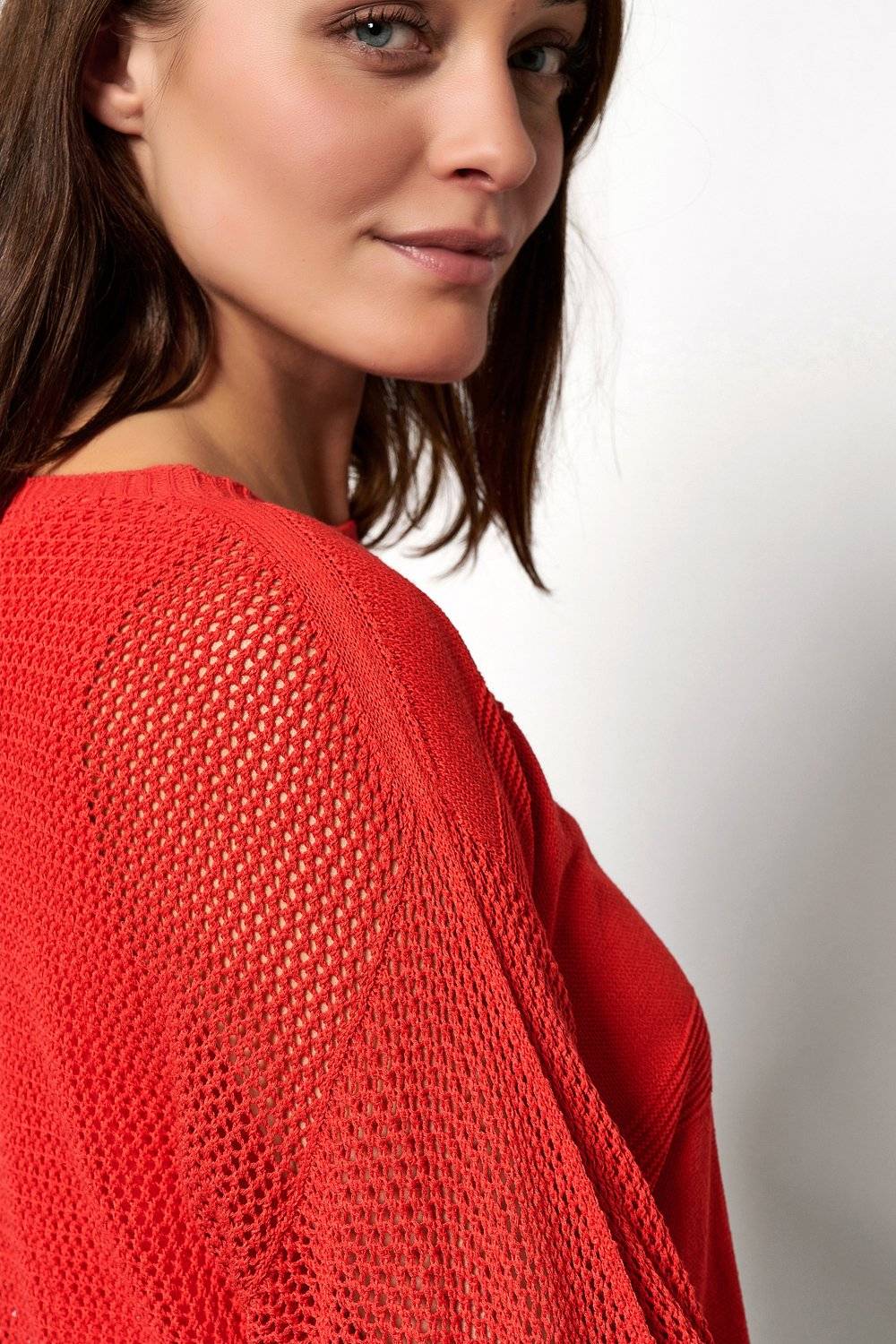 TONI Fashion Style »Gerda« Red Gehäkelter Sommerpulli